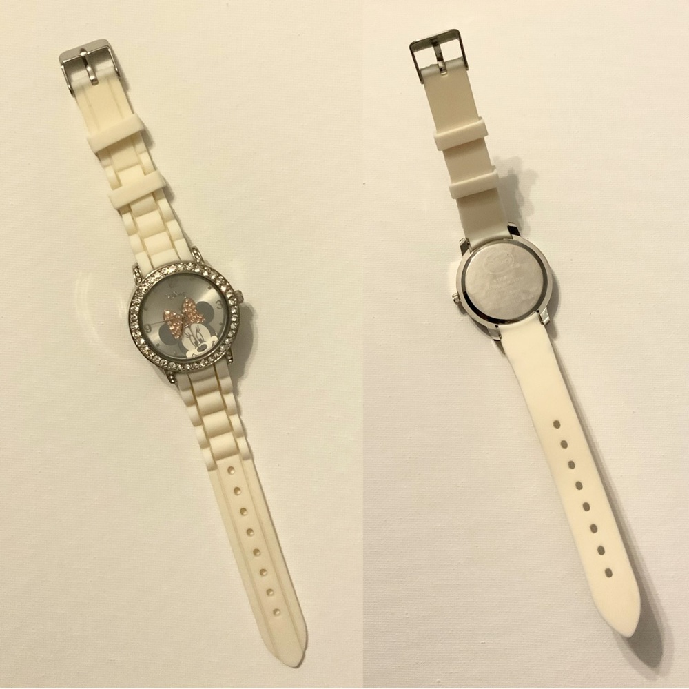 Disney Minnie Mouse Watch White and Silver
